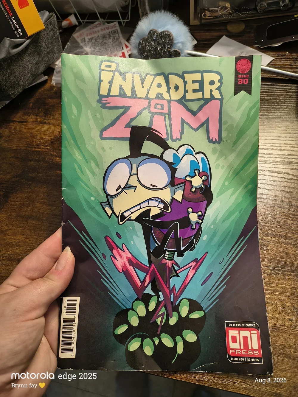 Invader Zim Graphic Comic - Green, Pink & Black Cover
